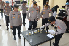 Sikat Habis Narkoba di Internal Polri, Kapolda Bengkulu Sidak Tes Urine Mendadak Usai Apel