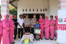 HKGB ke-74, Bhayangkari Polres Bengkulu Selatan Salurkan Bansos di Kedurang
