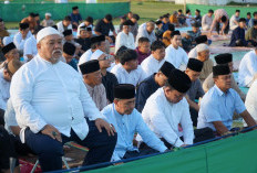 Berlangsung Khidmat, Ratusan Jemaah Padati Salat Iduladha Pemkab Bengkulu Selatan di Lapangan Sekundang