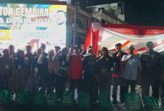 Ribuan Warga Nobar Pildun 2026 di Bundaran Fatmawati, Pemprov Bengkulu Bagikan Sembako dan Doorprize 
