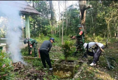 HUT ke-10 Kodam XXI/Radin Inten, Kodim 0423/BU Perkuat Sinergi Lewat Aksi Bersih Hutan Kota Arga Makmur