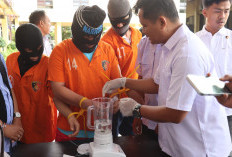 Hasil Tangkapan Sebulan, Polresta Bengkulu Blender Sabu dan Bakar Ratusan Gram Ganja
