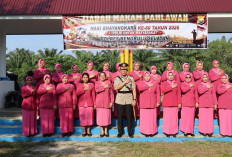 Sambut Hari Bhayangkara ke-80, Personel Polres Bengkulu Selatan Gelar Upacara Tabur Bunga