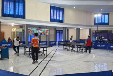 Hari Bhakti Postel ke-81, Balmon Bengkulu Pererat Silaturahmi Lewat Lomba Pingpong