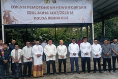 Polda Bengkulu Kurbankan 18 Ekor Sapi dan 6 Kambing pada Iduladha 1447 H