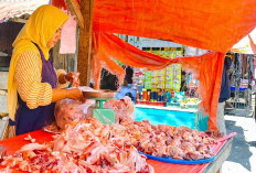 Imbas Permintaan Program MBG, Harga Ayam di Pasar Ampera Masih Tertahan di Angka Rp43 Ribu