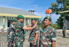 Upacara Kenaikan Pangkat Kodim 0425/Seluma, 9 Bintara dan 2 Tamtama Resmi Naik Tingkat