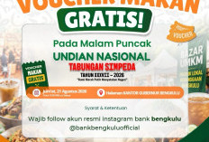 Catat Syaratnya! Bank Bengkulu Sediakan 2.000 Voucher Makan Gratis di Malam Puncak Simpeda 2026