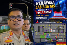 Simpang 5 Ditutup Total, Polresta Bengkulu Siap Amankan Nobar Final Piala Dunia Spanyol vs Argentina