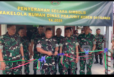 Bentuk Kepedulian Pimpinan, Danrem Bengkulu Resmikan dan Serahkan Rumah Rehab Swakelola